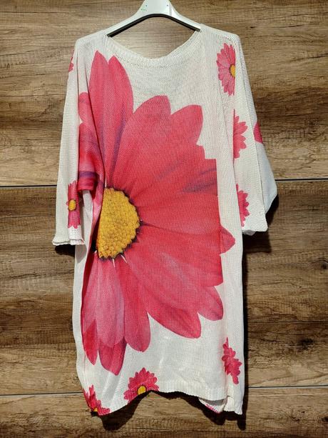 Šaty, tunika, predĺžený sveter, 