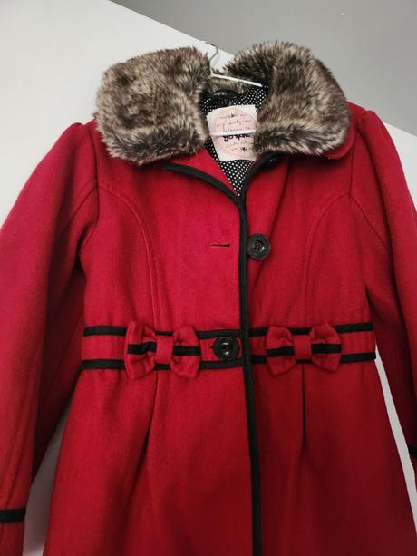 Krásny vlnený kabát 116/122, marks & spencer,122