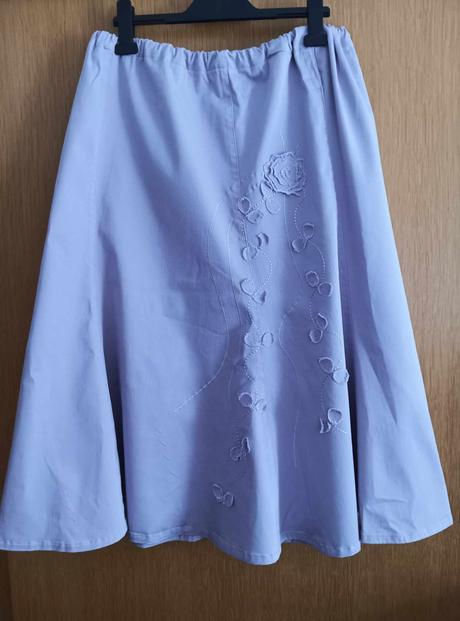 Bavlnená sukňa s aplikáciami, xxl