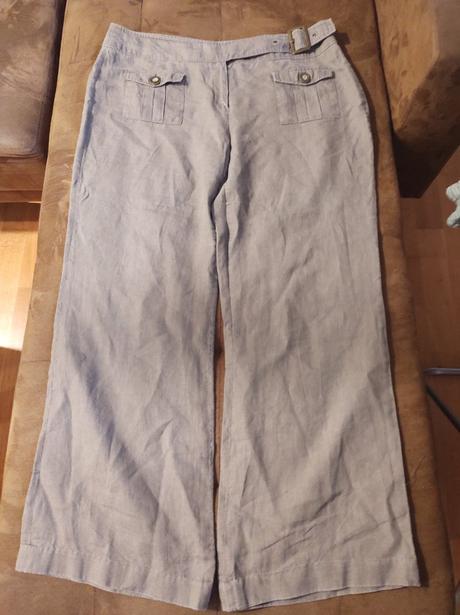 Camaieu nohavice z ľanu, camaieu,xl