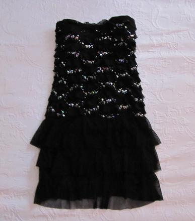 Šaty s trblietkami, xs