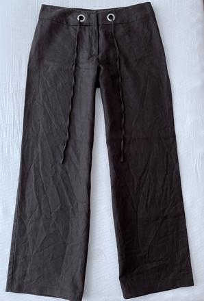 Ľanové nohavice vel.m-l, marks & spencer,40 / l / m