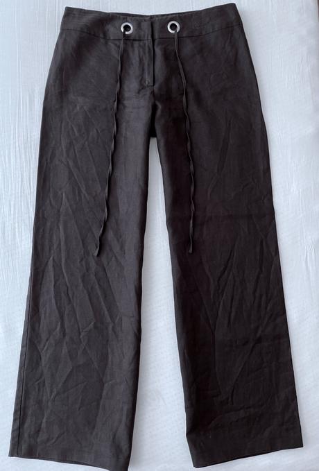 Ľanové nohavice vel.m-l, marks & spencer,40 / l / m