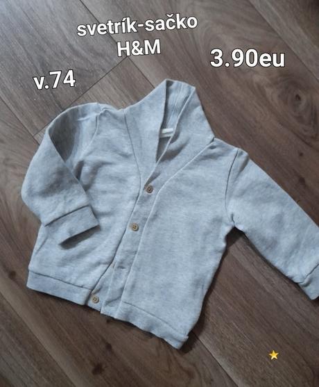 Chlapčenský svetrík -sačko h&m, h&m,74