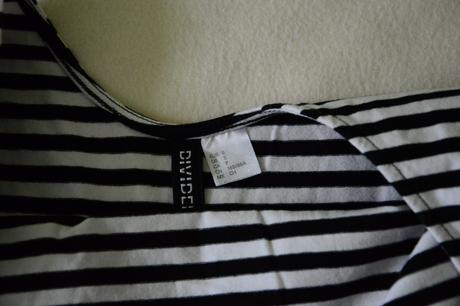 Pásikavý top, h&m,s