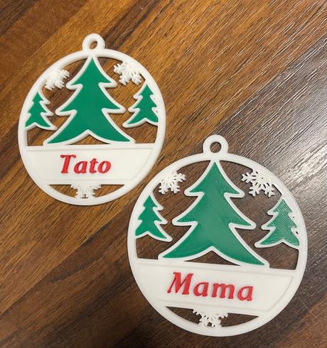Personalizované vianočné ozdoby,