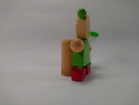 Stojanček na kefku s presýpacími hodinami žabka, 