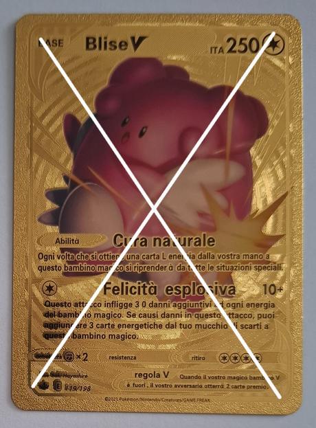 Pokémon karty zlaté plastové, 
