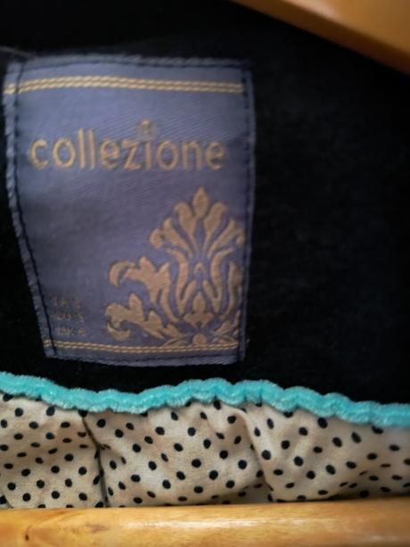 Prechodný vlnený kabát, s