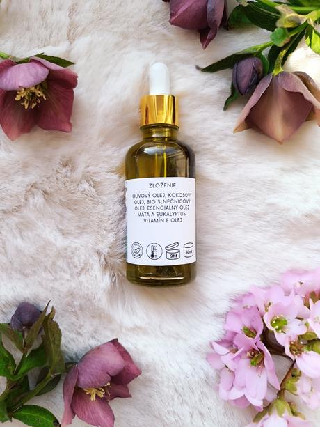 Luhovaný telový olej mäta a eukalyptus 50ml/60ml, 