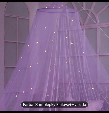 Baldachýn nad posteľ - moskitierka, šírka (cm): 100,dĺžka (cm): 200