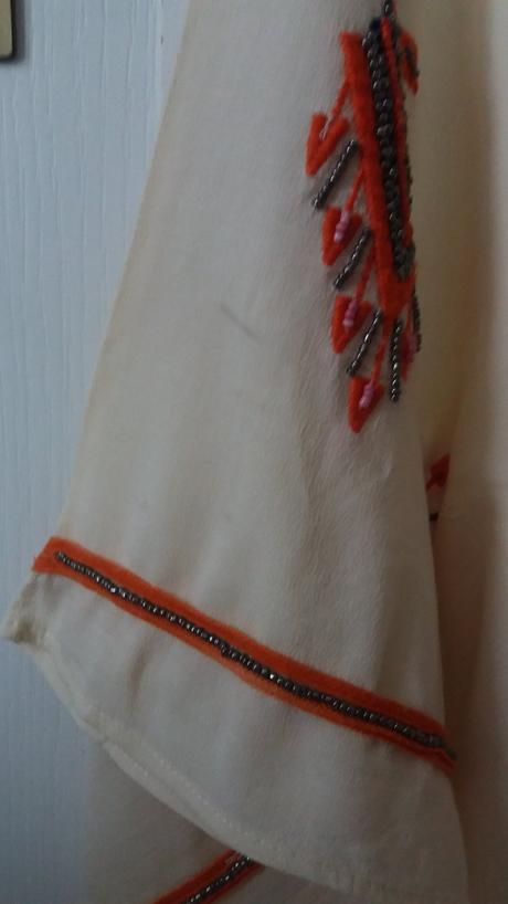 Vysivany top s koralikmi zara, zara,s