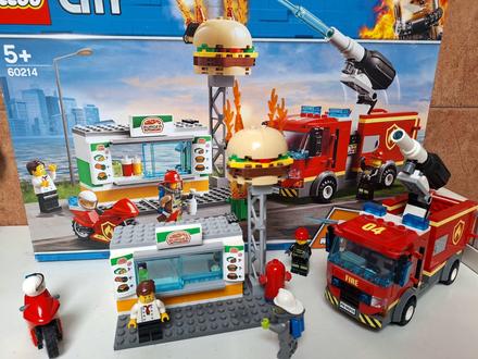 60214 lego city - zásah hasičov v burgrárni, 