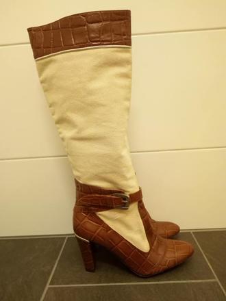 Kombinovane kožene cizmicky, 37