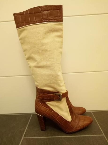 Kombinovane kožene cizmicky, 37