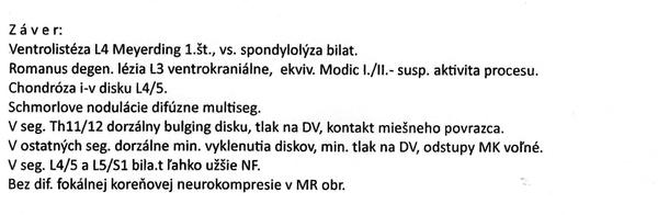 Aké sú moje výsledky z magnetickej rezonancie?