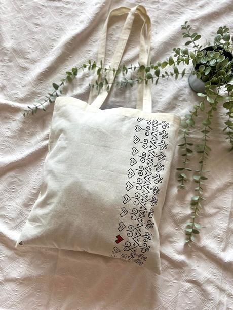 Plátené, ručne maľované tašky, 