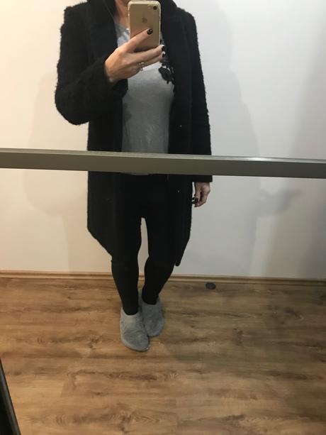 Zimný vlnený kabat h&m, h&m,m