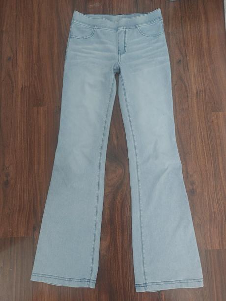 Dievčenské zvonové tenké džegíny, h&m,146