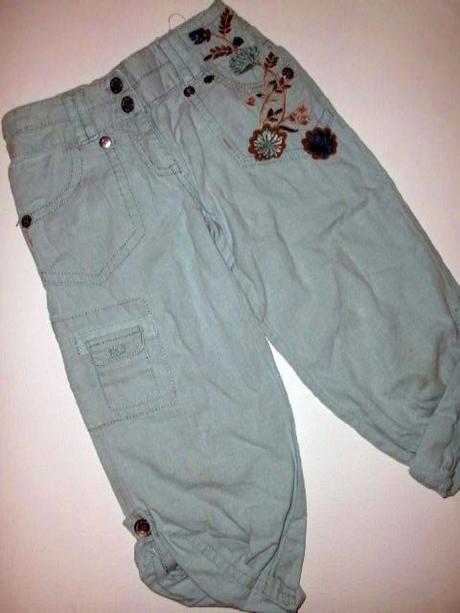 Štýlové roll-up nohavice pre 5-6 roč. slečnu, next,116