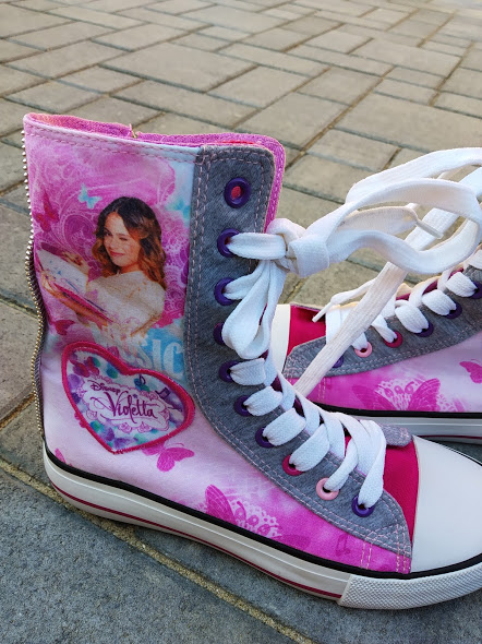 Kotníčkové tenisky violetta, disney,34