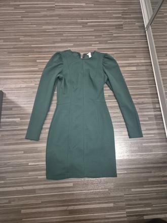 Hm zelené šaty, h&m,s