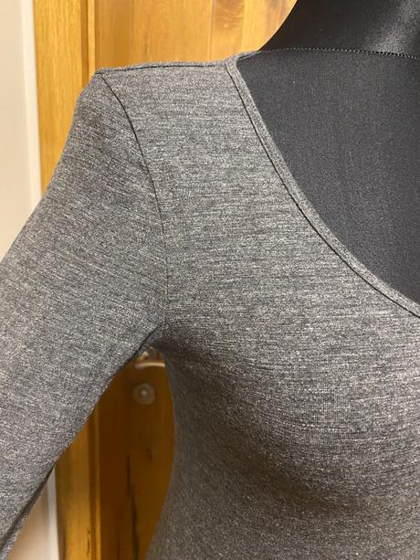 H&m - šedé elastické šaty, h&m,m