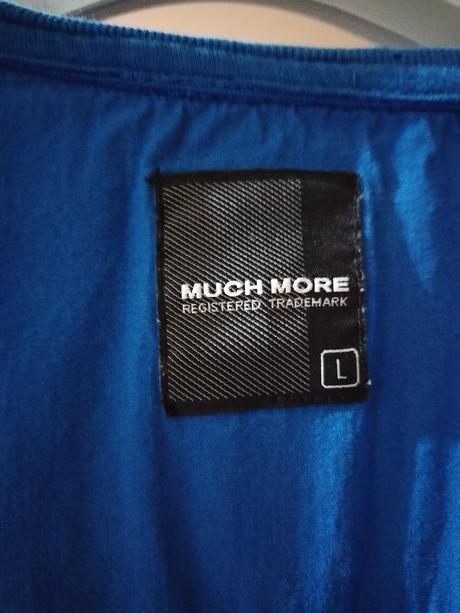 Zaujímavý modrý sveter, l