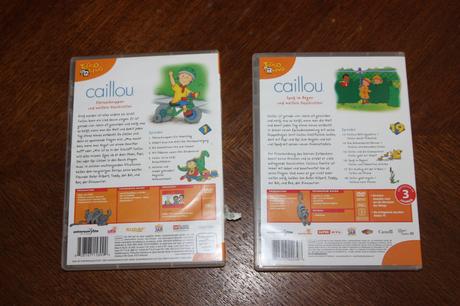 Caillou - kája - 2x dvd v nemčine /angličtine, 