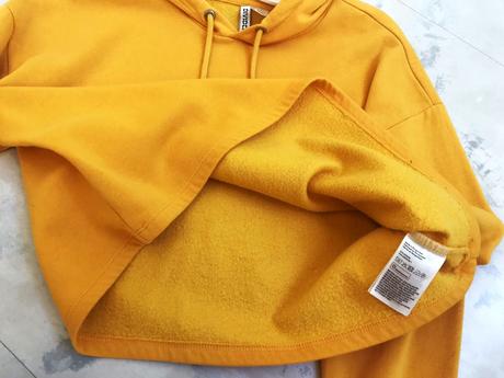 Top crop mikina, h&m,l