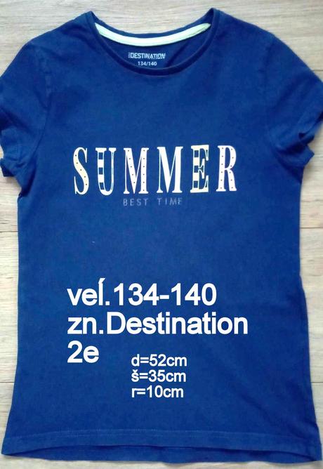 Dievčenské tričko, veĺ.134, zn. destination, 134