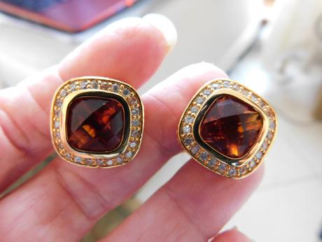 Manzetove gombiky s jantarom, 