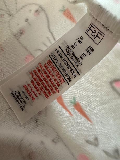 Detske body 3-6 mes, f&f,68