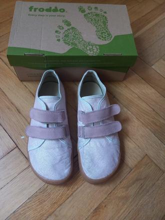 Barefoot plátenky froddo canvas pink shine, froddo,35