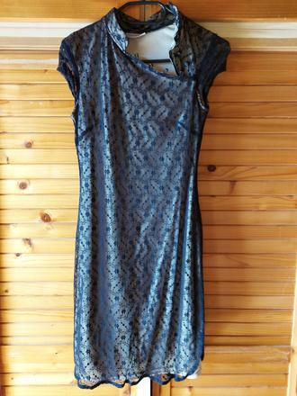 Čierne  spoločenské šaty clockhouse s čipkou, clockhouse,s