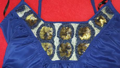 Leskly fialovy top, s