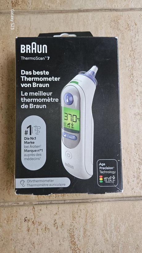 Detský ušný teplomer braun thermoscan 7, braun