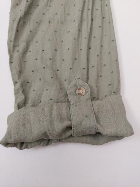 Khaki blúzka/tunika fransa, s