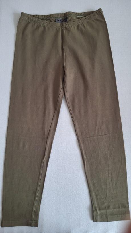 Dámske zelené khaki leginy okay, okay,36