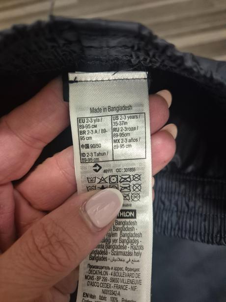 Nepremokavé  nohavice do dažďa, decathlon,98