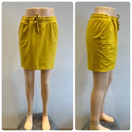 Dámska sukňa žltá fisherfield (l), l
