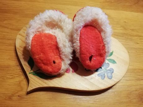 Retro papučky pre bábiku, 