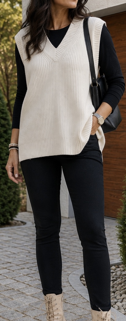 Oversize pletená vesta, h&m,s