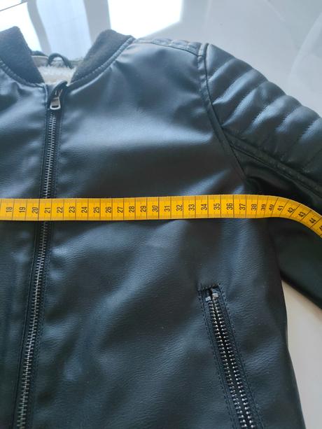 Koženkova bunda, h&m,128