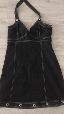 Damske cierne riflove saty 42v, 42