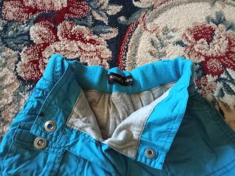 Tyrkysové zateplené nohavice, authority,122