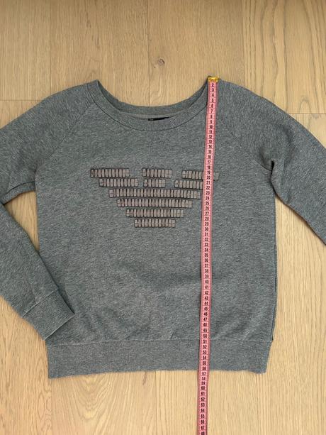 Armani mikina xs šedá logo original, armani,xs