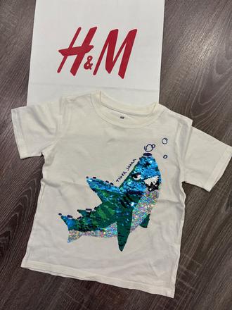 H&m tričko s filtrami na 4-6 rokov, h&m,110