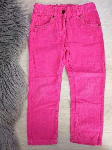 Dievčenské tenké menčestrové nohavice (104), lupilu,104