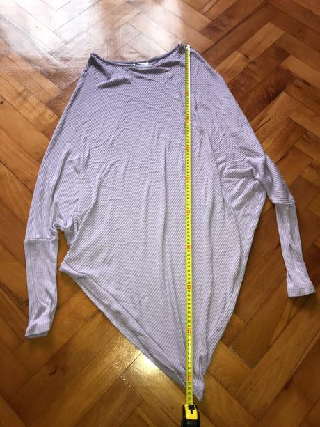 Fialové tričko - asymetrické, bonprix,44
